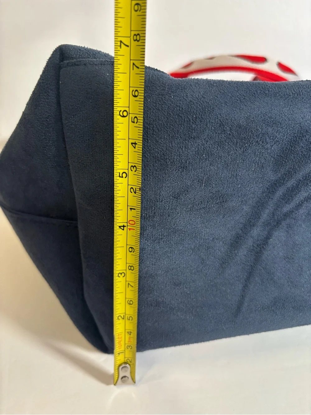 Brighton Velveteen LOVE Navy Blue Tote Bag Red Heart Straps